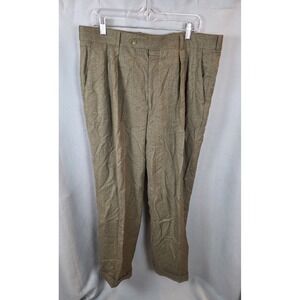Brooks Brothers Pants Men 39x31 Gray Wool Designer Pleated Designer Slacks